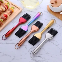 oil brush stainless steel handle silicone brush head kitchen grill baking cooking seasoning brush bbq cooking tools dropshipping