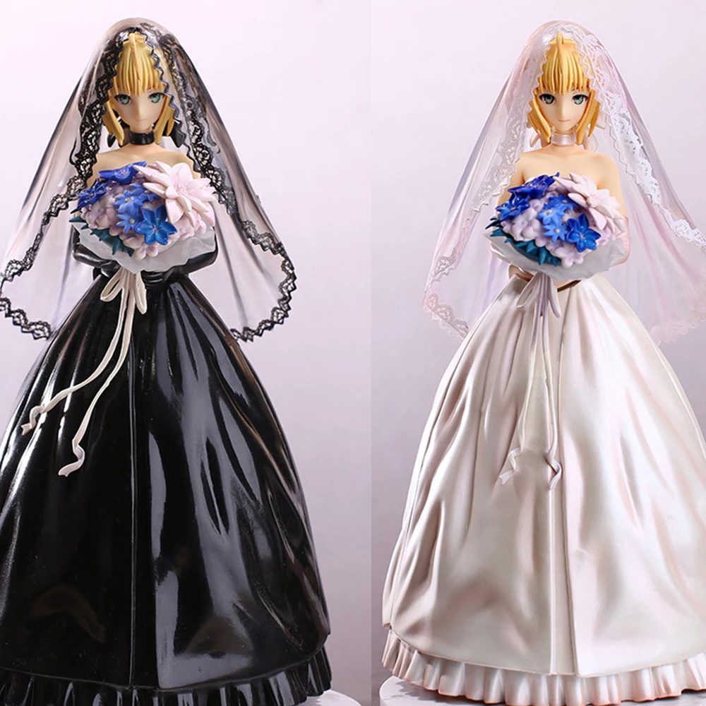 

Аниме Судьба Ночь саблей Свадебные платья статуя ПВХ экшн-фигурка Коллекционная модель кукла игрушка подарок