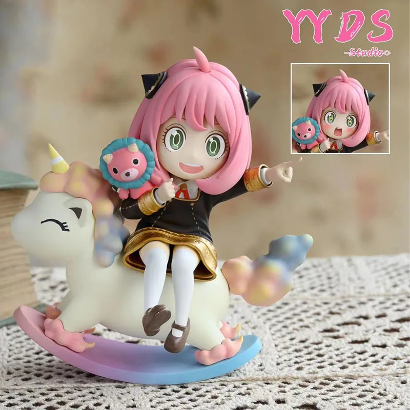 

Spy X Family Anya Forger PVC Replaceable Head Mini Figures Loid Forger Yor Forger Figurine Manga Doll Cute Toys