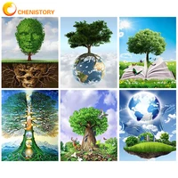 chenistory abstract tree diy paint by numbers for adults kids handpainted oil painting scenery kit picture home wall decor gift
