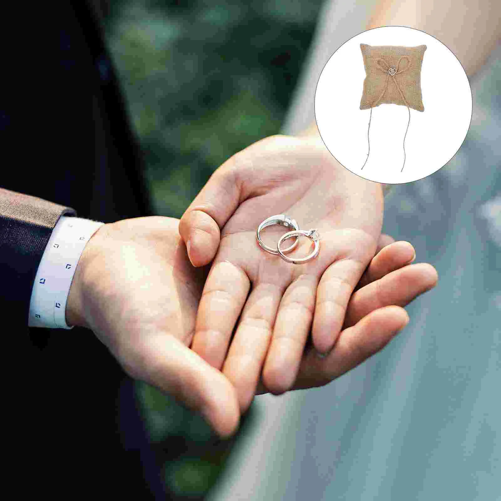 

1pc Wedding Rings Holder Romantic Bridal Ring Pillow Wedding Ring Cushion
