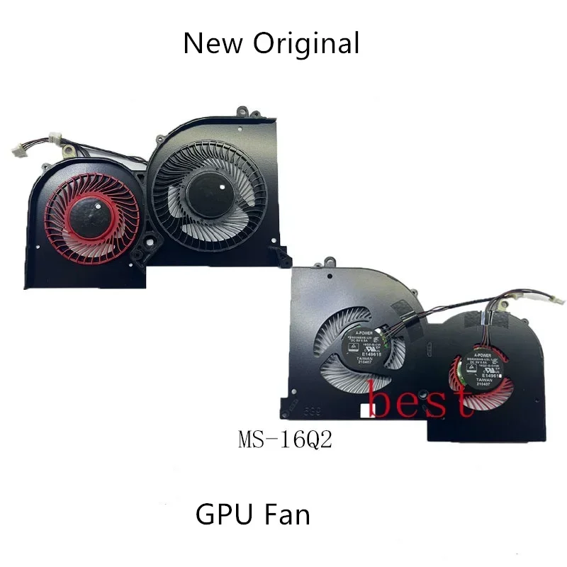 New Original Laptop CPU GPU Cooling Fan For MSI GS65VR P65 GS65 16-Q2 16-Q4 MS-16Q1 MS-16Q2 MS-16Q3 MS-16Q4 MS-16Q5 8RF 8RE