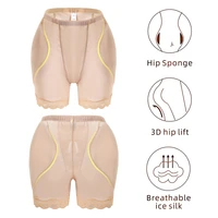 women body sculpting abdominal pants mesh underwear female tightening waist lifting shapewear fake ass sponge pads hip leggings