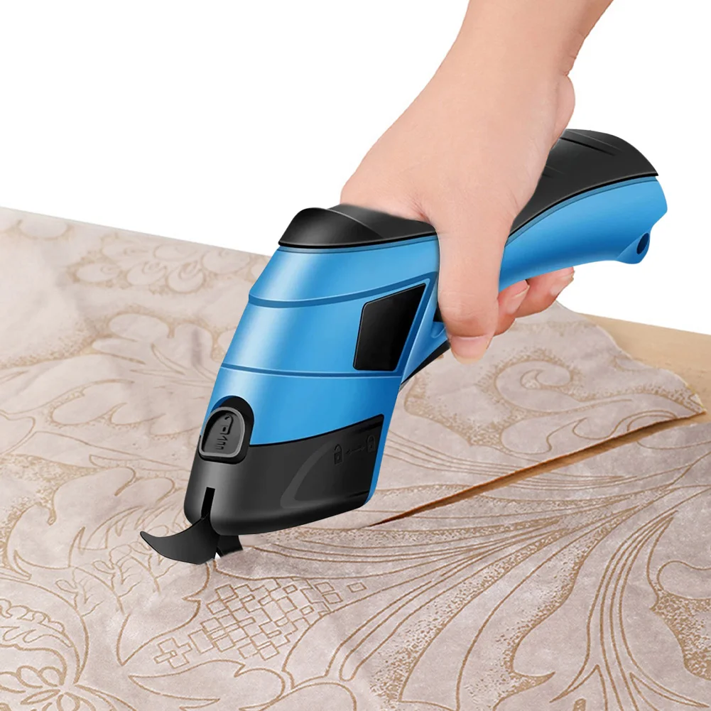 

3.6V Fabric Rechargeable Electric Scissors Wireless Battery Cutter Cloth Carpet PVC Leather Cutting Cordless Sewing Shear