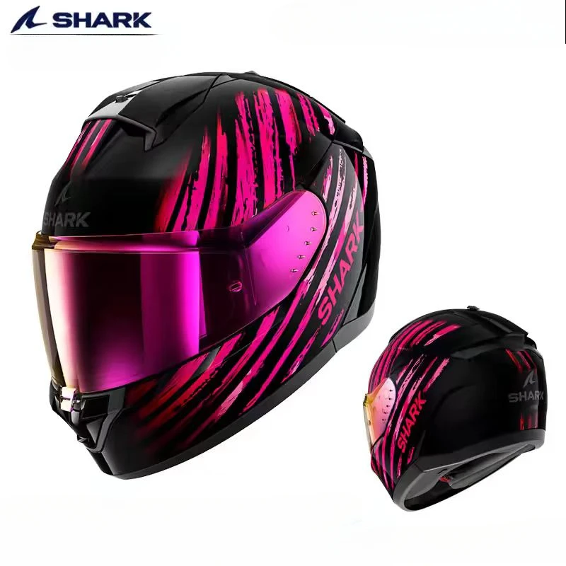 Оригинальный мотоциклетный шлем SHARK сертификация DOT ECE анфас двойная линза