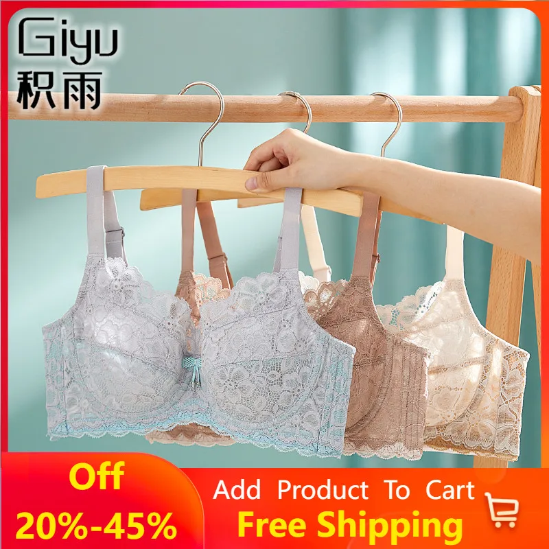 

thin style Breathable air comfortable skin friendly sexy lace soft underwire bra gather French style