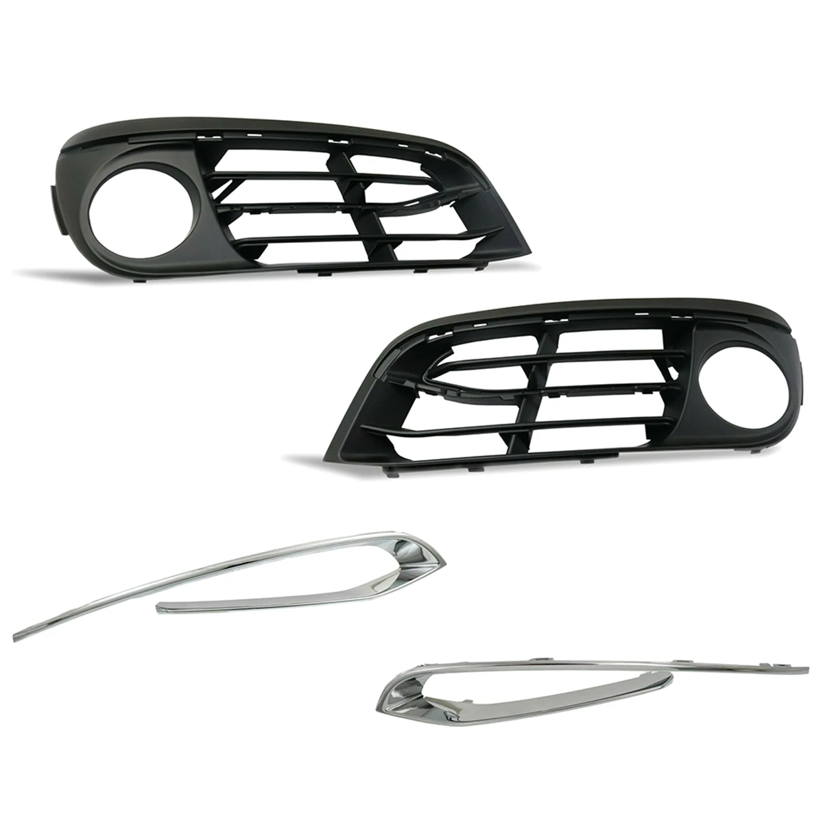 

Fog Light Trims Driving Lamp Cover Grille 51117331731 51117331732 for BMW- F10 F18 528I 535I 550I 2014 2015 2016