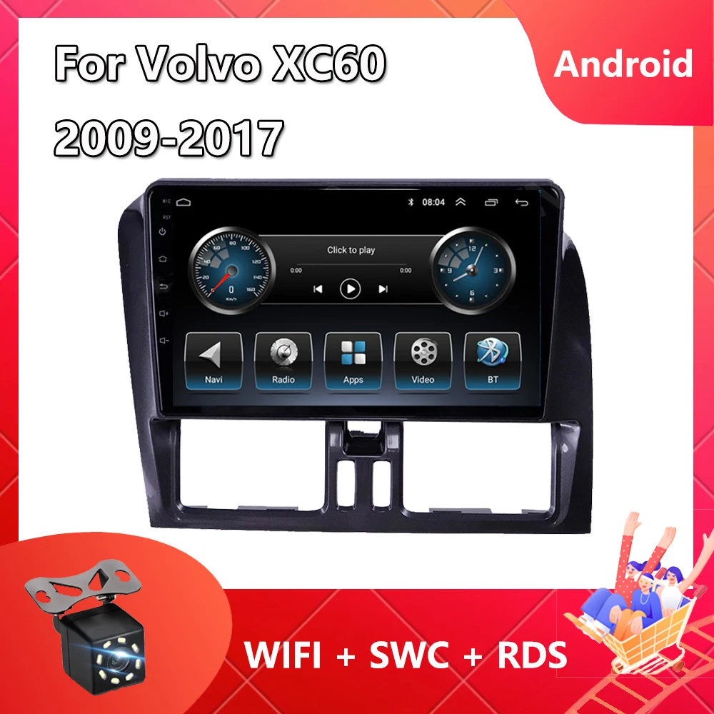 

Автомагнитола 2 din для Volvo XC60 2009-2017, Android 11, GPS-навигация, видео, мультимедийный плеер, Авторадио для Carplay, сдвоенный экран, BT