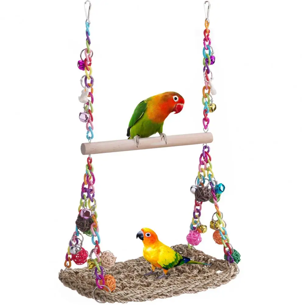 

Safe Non-toxic Bird Toy Parrot Toy Foraging Set Fun Durable Bird Toys for Parrots Lovebirds Conures Cockatiels for Exercise