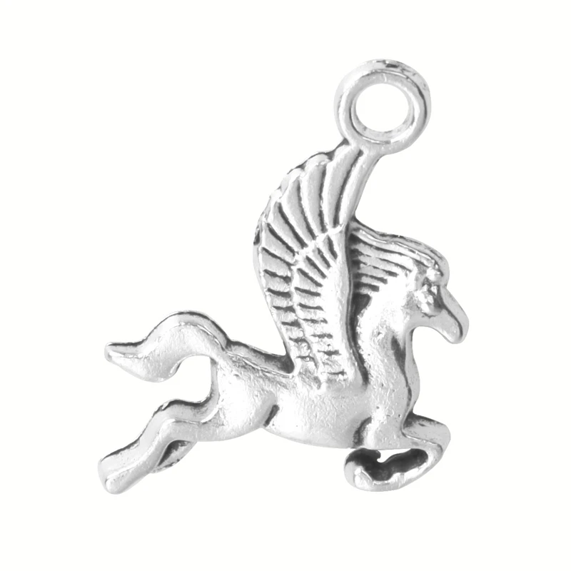 

30pcs/Lot Fashion Silver Color Wings Pegasus Charms Alloy Pendant For Necklace Earrings Bracelet Jewelry Making Diy Accessories