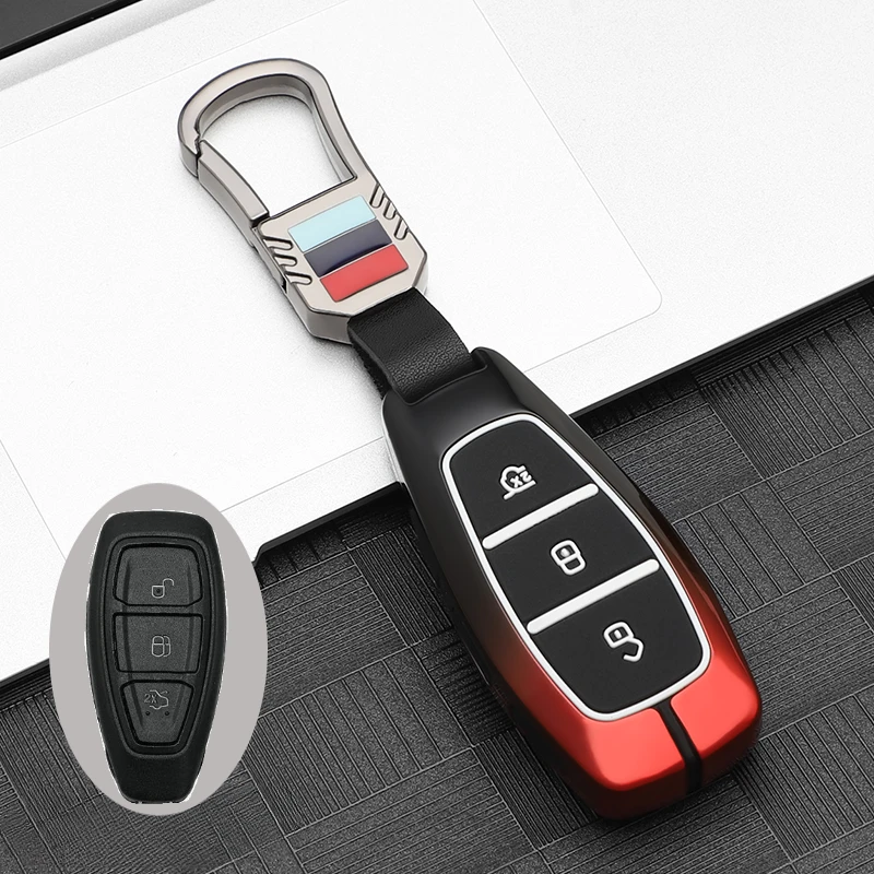 

Металлический автомобильный чехол для смарт-ключа для Ford Focus 3 4 ST Mondeo MK3 MK4 Fiesta Fusion Kuga Ecosport Protect Fob Аксессуары