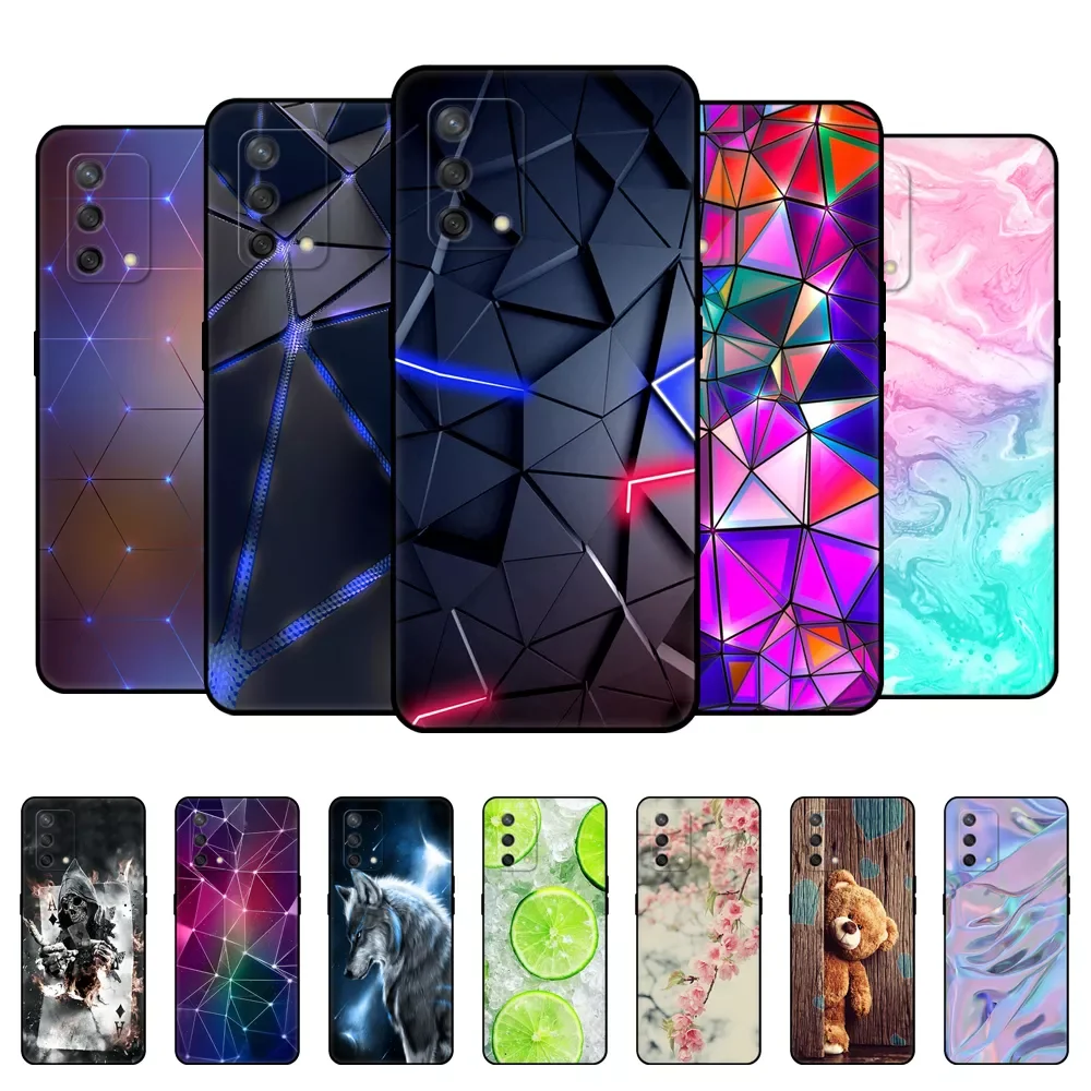 

For OPPO A74 Case Phone Back Cover For OPPO A74 5G 4G Case CPH2219 CPH2197 OPPOA74 A 74 Bumper Silicon Soft Funda black tpu case
