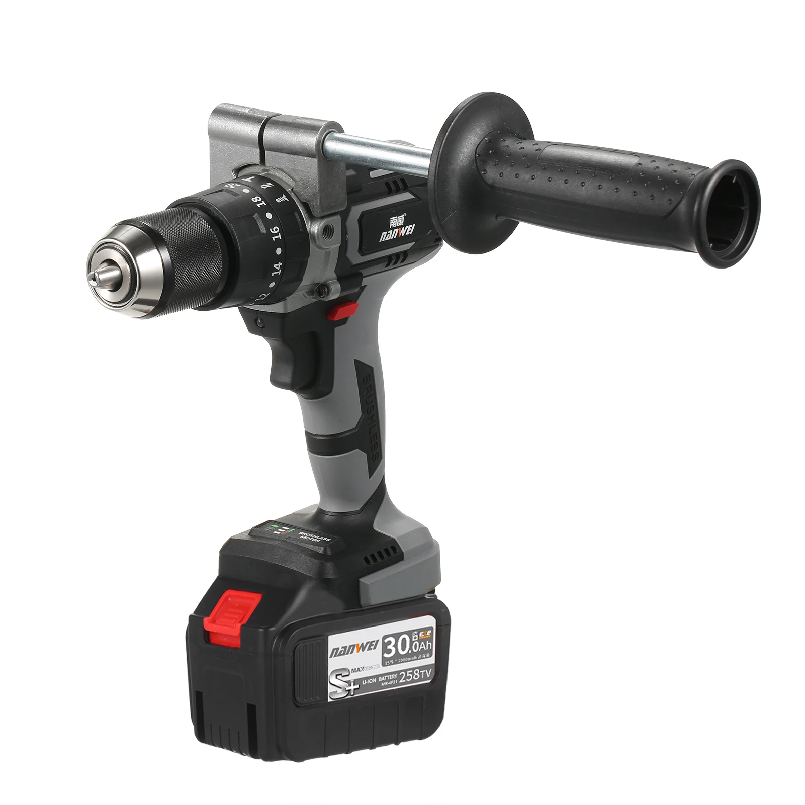 Аккумуляторная дрель-шуруповерт, 21 в, 200 нм