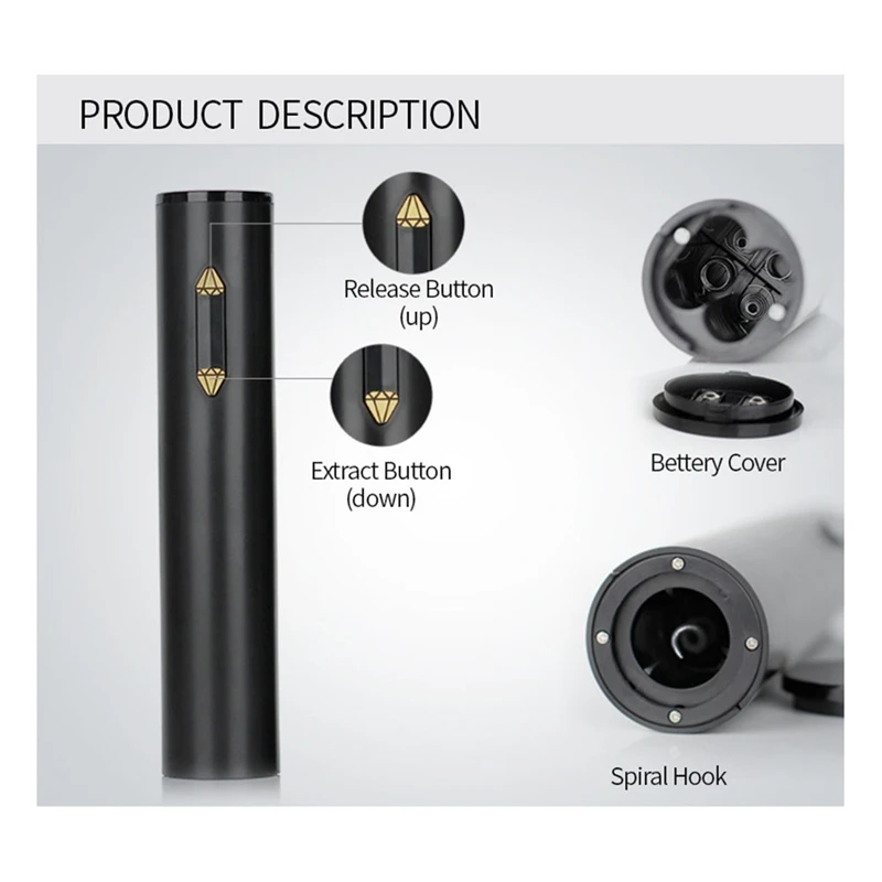 Автоматическая электрическая открывалка для бутылок вина штопор красного с