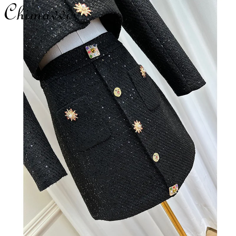 Высококачественные комплекты юбок женские осенние новые модные подплечники с