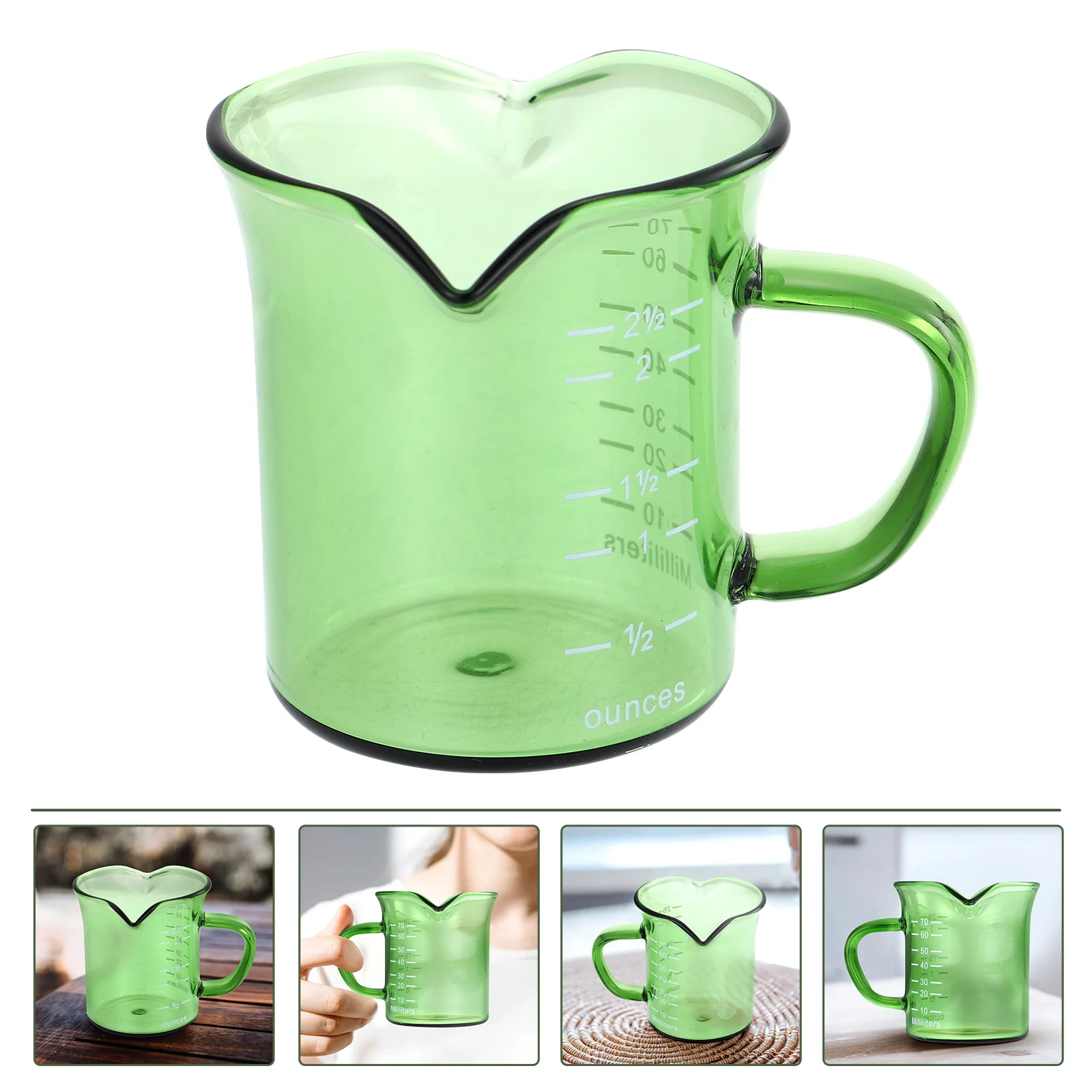 

Flour Measuring Cup Clear Measure Cup Graduated Coffee Mug