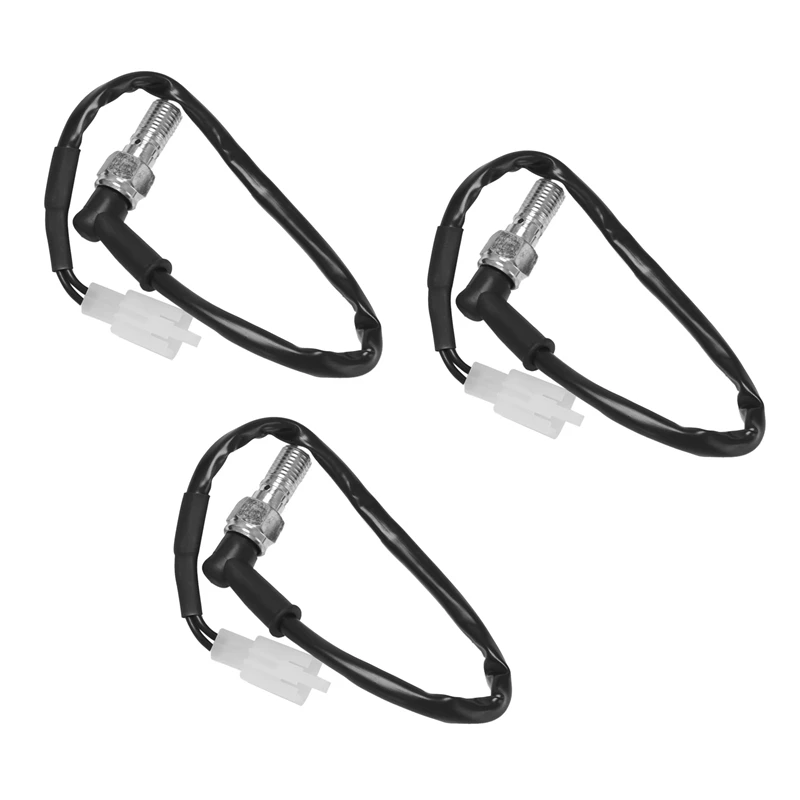 

3X Universal Motorcycle Hydraulic Brake Pressure Rear Light Switch Hollow Bolt Accessories M10 1.25Mm