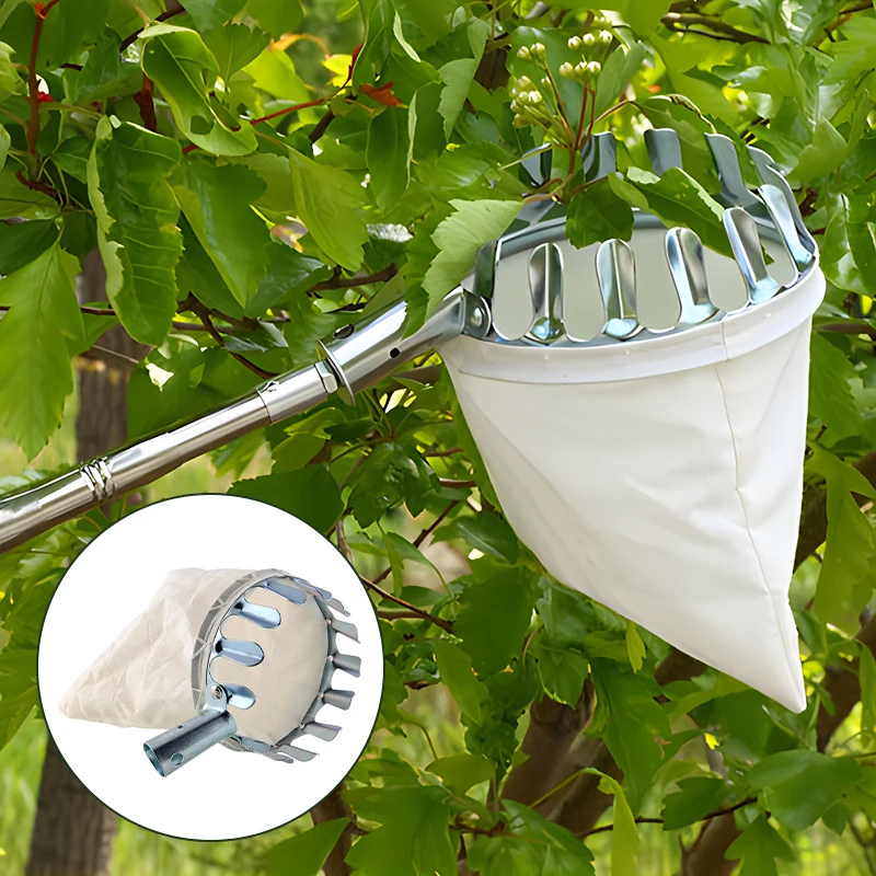 

Metal Fruit Picker Gardening Apple Plums High Tree Picking Tools Orchard Fruit Collector Picking Catcher Farm Garden Supplies