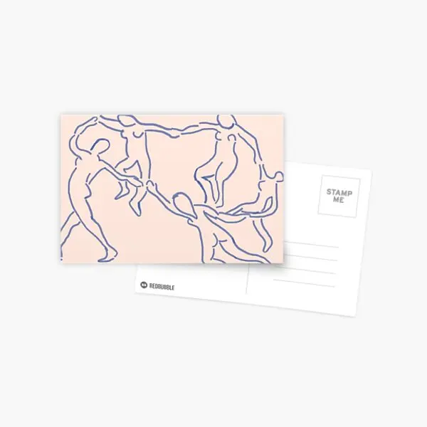 

Открытка с изображением танца Матисса, открытка для мальчиков в стиле помещений, альбом для фотографий в эстетике, декор для спальни