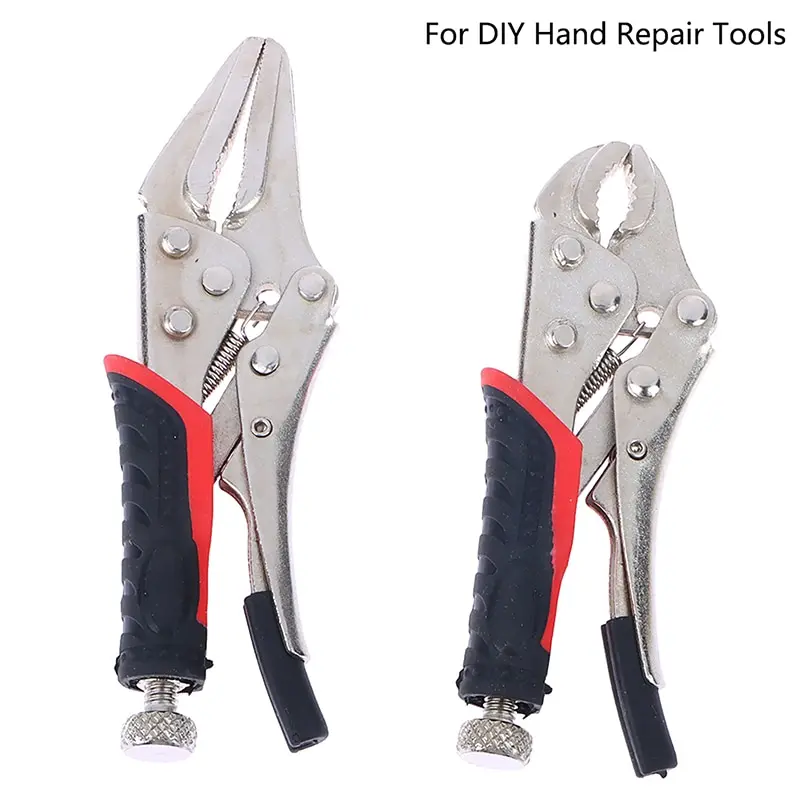 

4" 5" Arc Pliers Mini Locking Pliers Round Nose Pointed Nose C-Pliers Quick Fix Clamping Pliers Welding Pliers