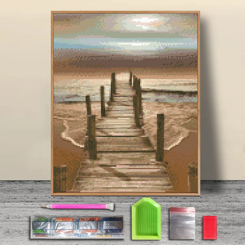 【z5054】Оптовая продажа с фабрики DIY Алмазная картина 5 Круглый алмаз