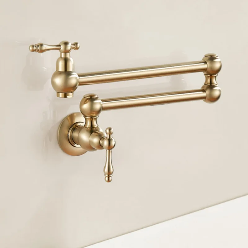 Складной смеситель с двумя ручками прочный керамический кран для холодной и