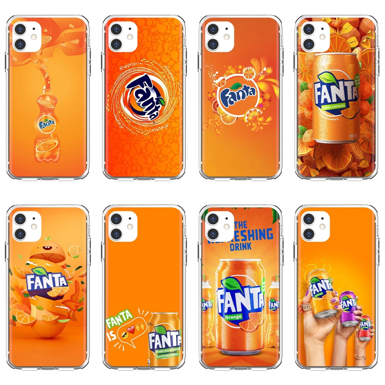 

Silicone Case Cover Fanta Drink Orange For iPod Touch iPhone 10 11 12 Pro 4S 5S SE 5C 6 6S 7 8 X XR XS Plus Max 2020