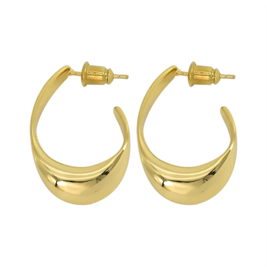 

Женские серьги-кольца из меди и серебра 925 пробы