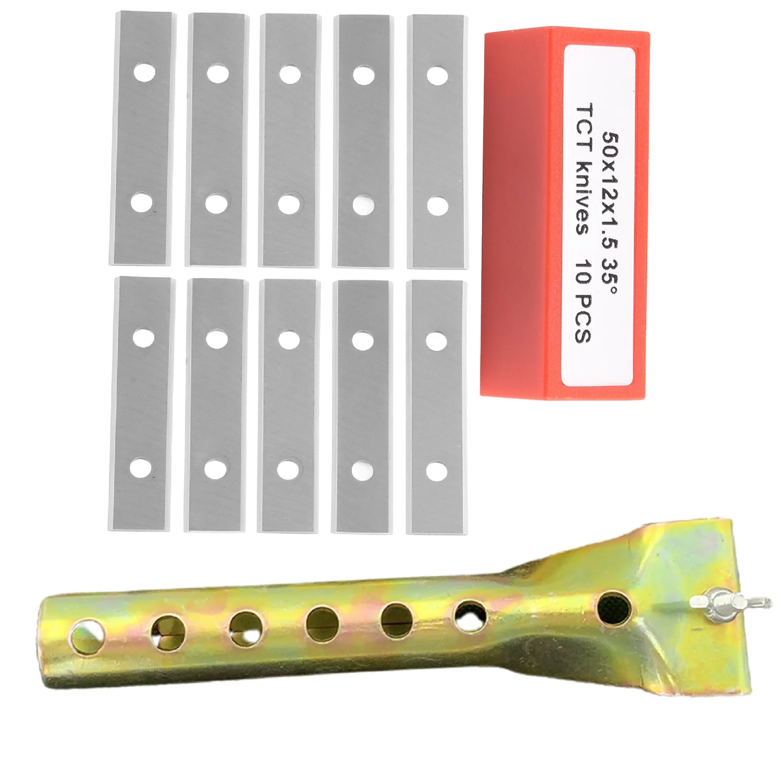 

Industrial Grade Carbide Inserts Paint Scraper Blades 50mm Double Edged TCT Blades Replaceable Sturdy Screw Chuck
