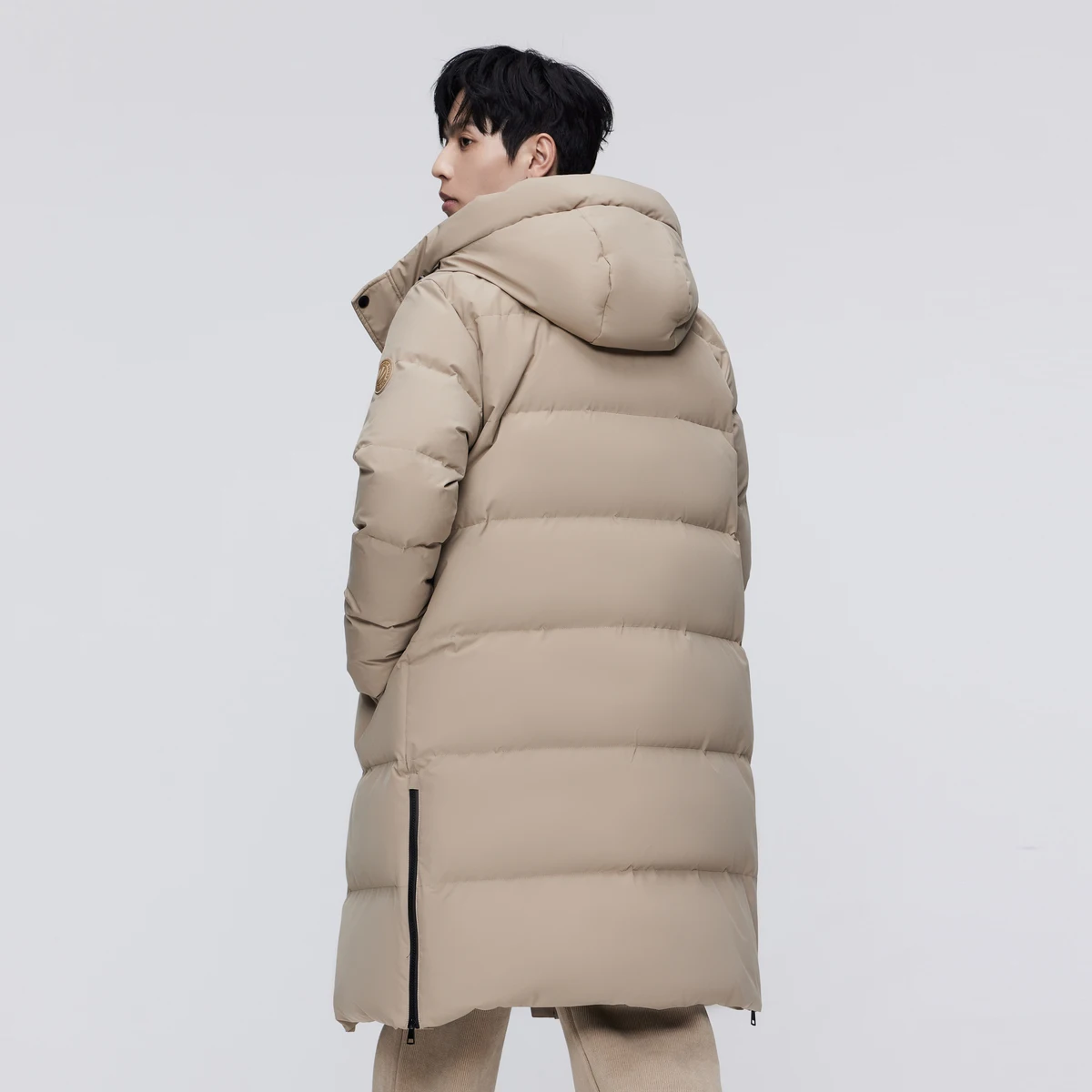 BOSIDENG глубокая зимняя куртка для мужчин X-Long теплая плотная пуховик Куртка с