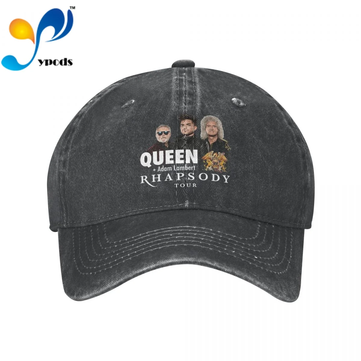 

Queen And Adam Lambert Rhapsody Denim Baseball cap Snapback Hats Autumn Summer Hat for Men Women Caps Casquette hats