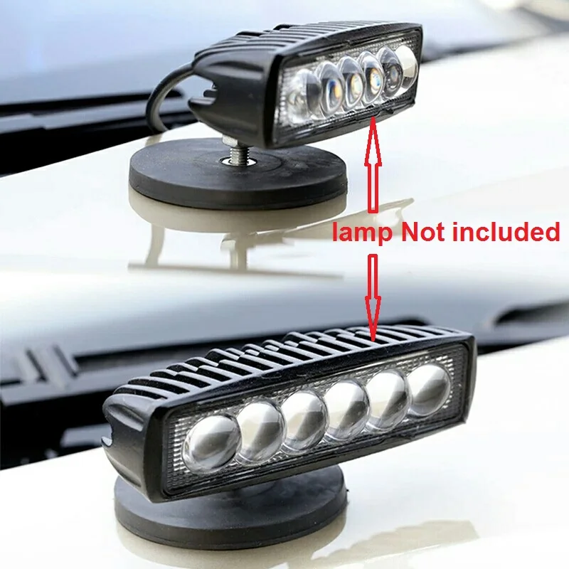 Led bar Magnet Rubber Magnetic base Neodymium sucker Bracket for light Strip Lamp holder Roof rack magnet For Car |