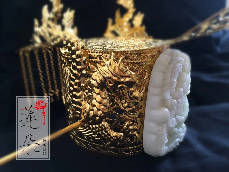 Одежда для свадьбы корона императора Hanfu мужские заколки волос заколка Hengdian