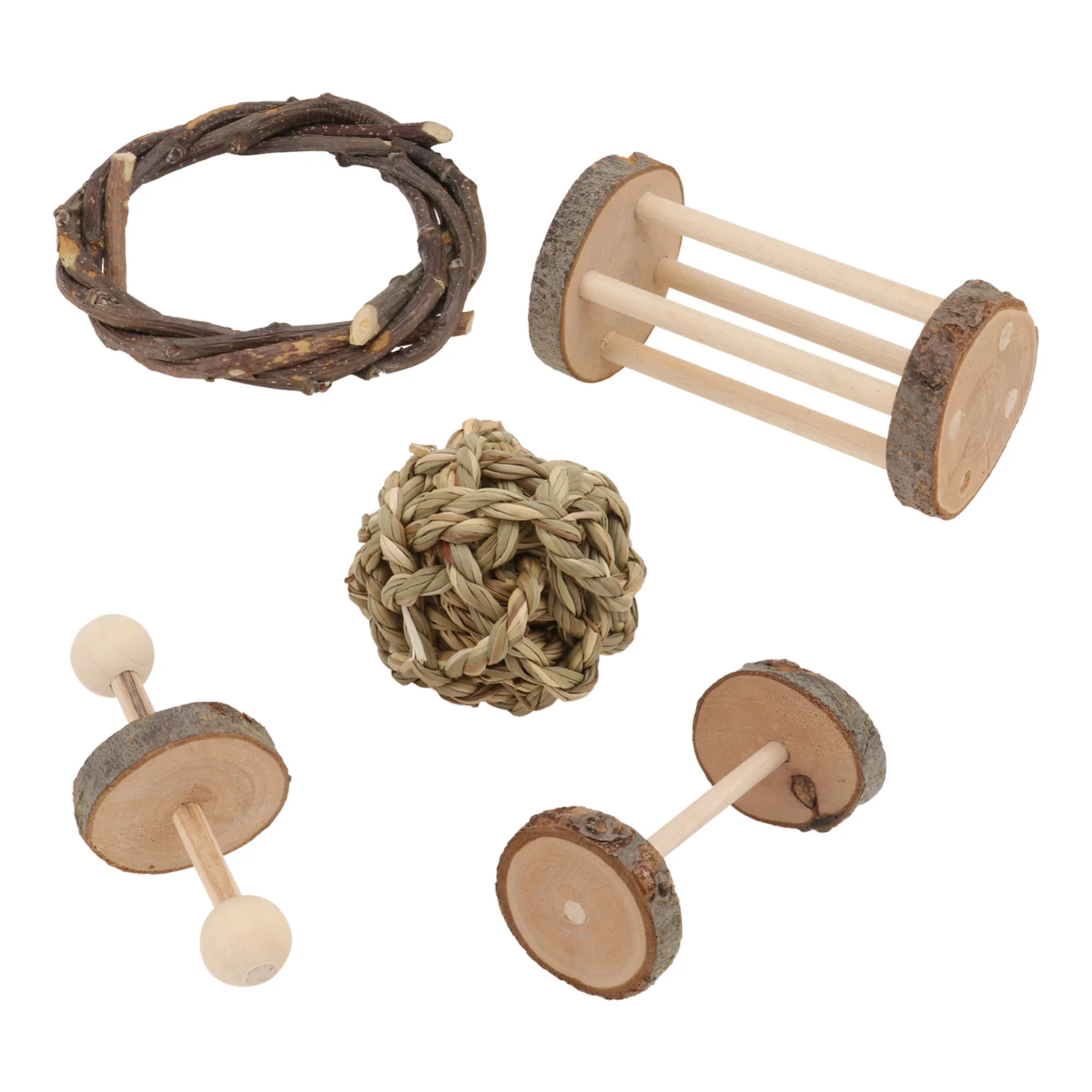 

Toys Toy Chewing Hamster Chew Bird Grinding Parrot Plaything Molar Wooden Teeth Bunny Dumbbell Bite Accessory Hamsters