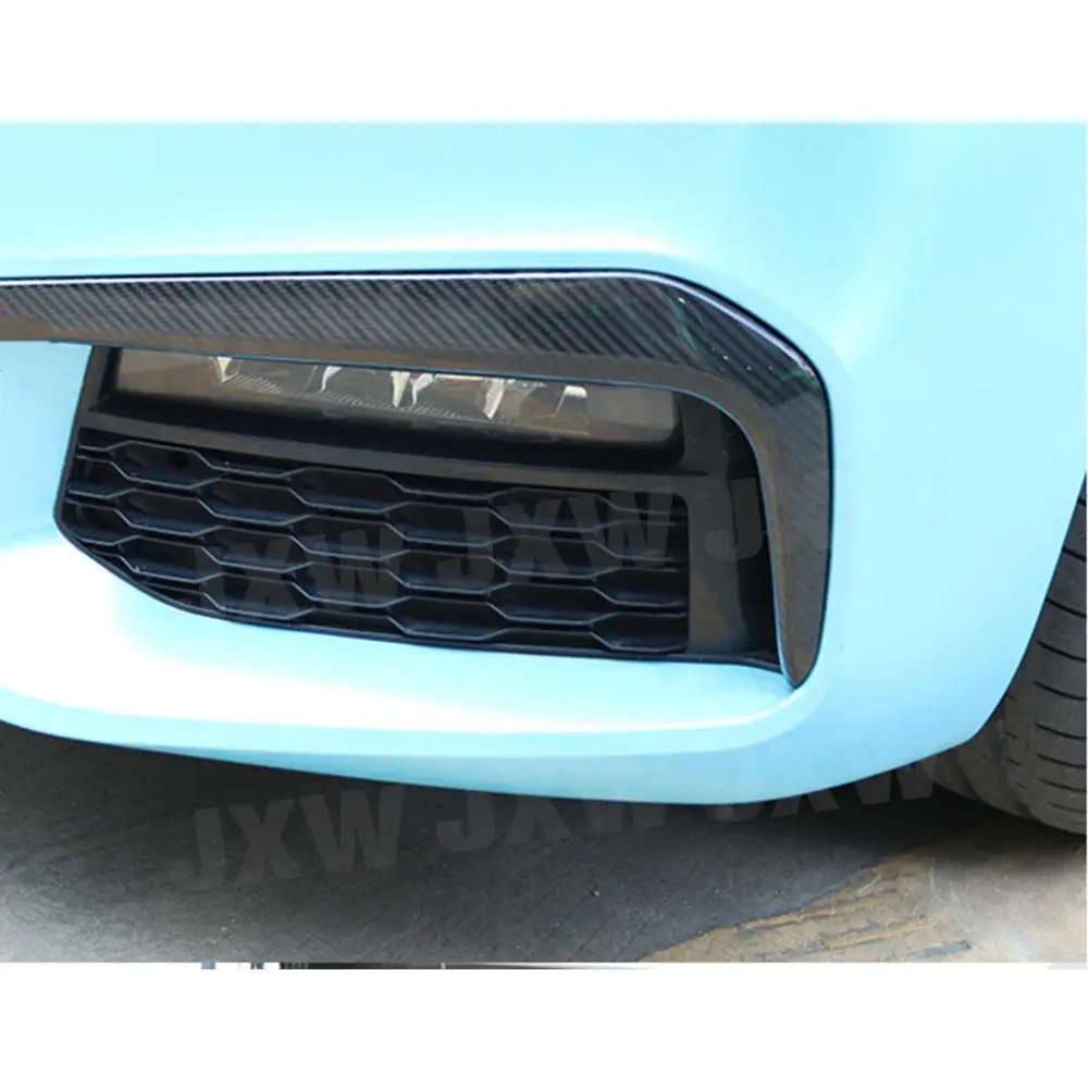 2 шт. передний бампер из углеродного волокна противотуманная фара веки накладки