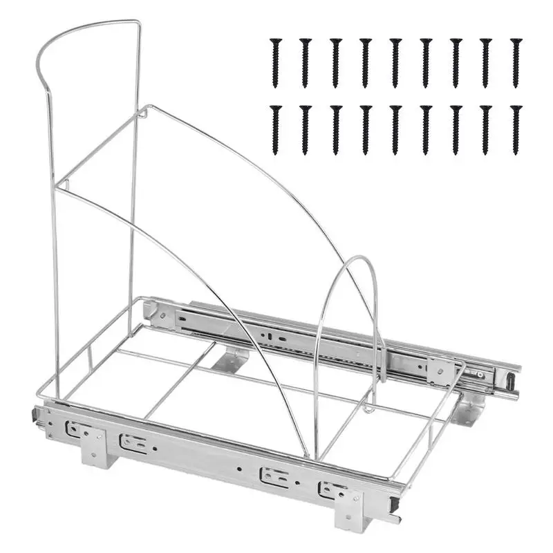 

Pull Out Trash Can Slide Rack Durable And Reliable Roll-Out Sliding Rack For Home Kitchen Accessories