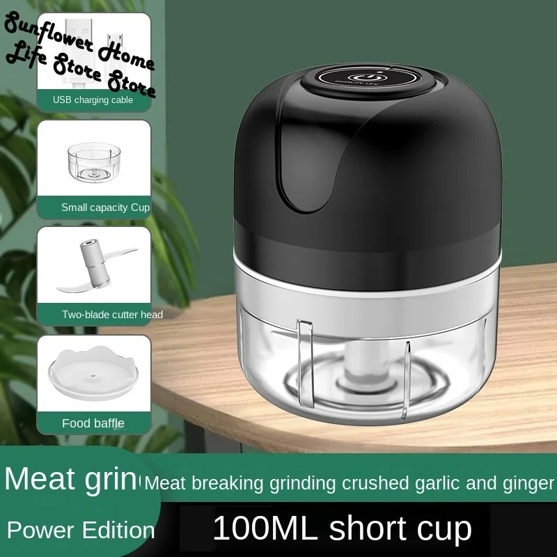 cordless portable electric mini garlic crusher masher usb charging food onion chopper vegetable cutter kitchen gadgets free global shipping