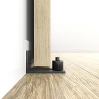 1set floor guidefloor guide roller bottom adjustable floor ail sliding barn door carbon steel prevent swinging