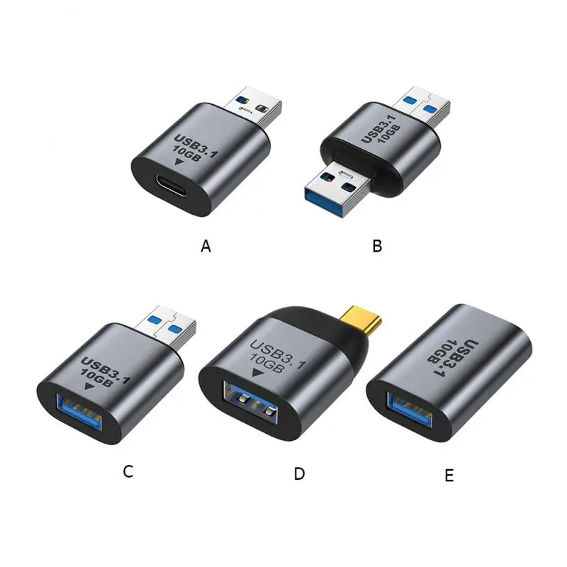 

Mini Male Female Converter USB 3.1 To USB 3.1/Type C Adapter USB3.1 Gen 2 Charging Data High Speed Transfer Connector 10Gbps