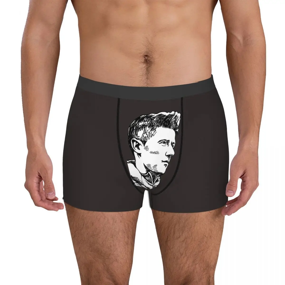 

Sexy Men's Boxer Briefs Poland Robertss And Lewandowss 12 Undergarment Football Team Autumn Wearable Novelty Graphic