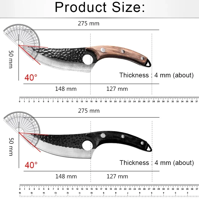 Нож для обвалки ручное кованое лезвие мясные ножи нож мяса курицы рыбы из