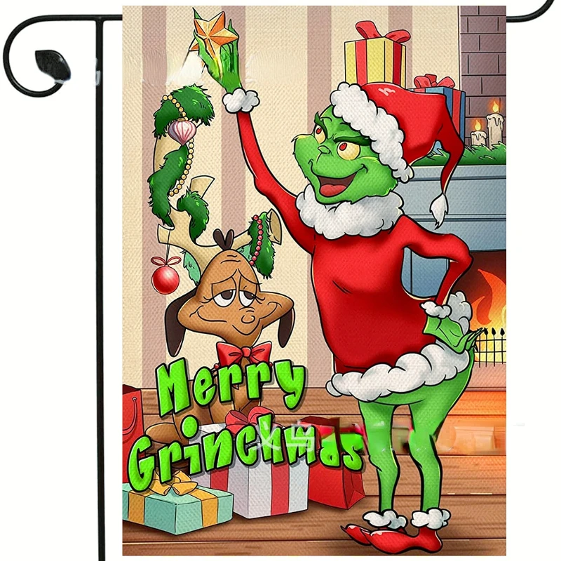 

2023 New Christmas Decoration Linen Flag Party Courtyard Outdoor Decoration Tableware Mat