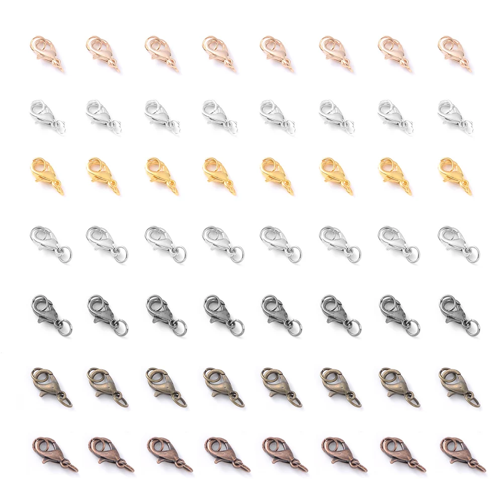 Застежка-карабин с открытыми соединительными кольцами для браслетов и ожерелий