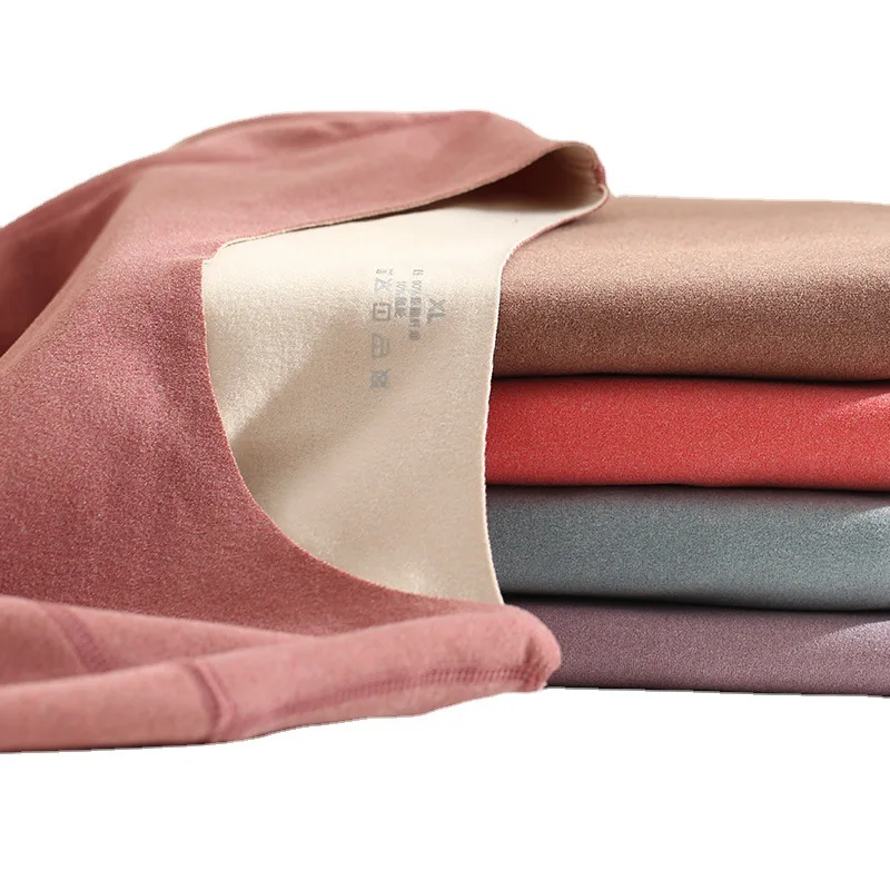 Double Sided De Rong Heating Thermal Underwear Ab Thickened Plush Men and Women Fattened Autumn Clothes