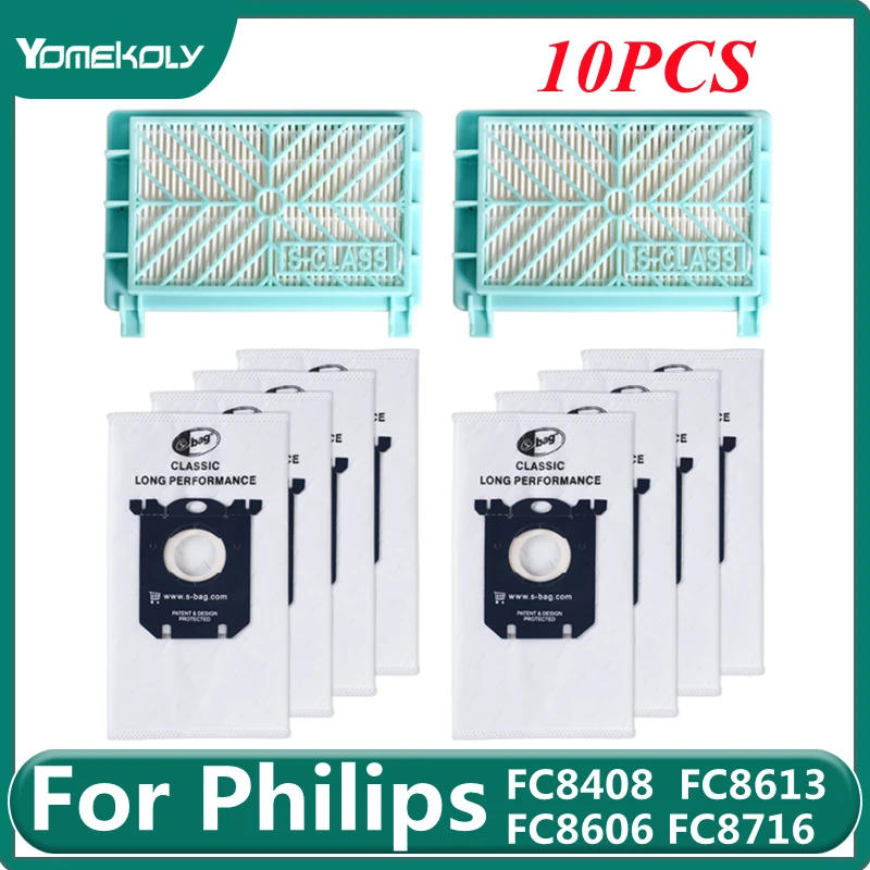 

Сменные детали для пылесоса Philips FC8408, FC8613, FC8606, FC8716, FC8732, FC8915, HR8568, HEPA фильтр, пылесборник