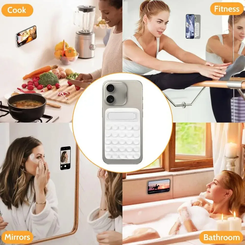 Силиконовая подставка на присоске для телефона MagSafe держатель громкой связи с