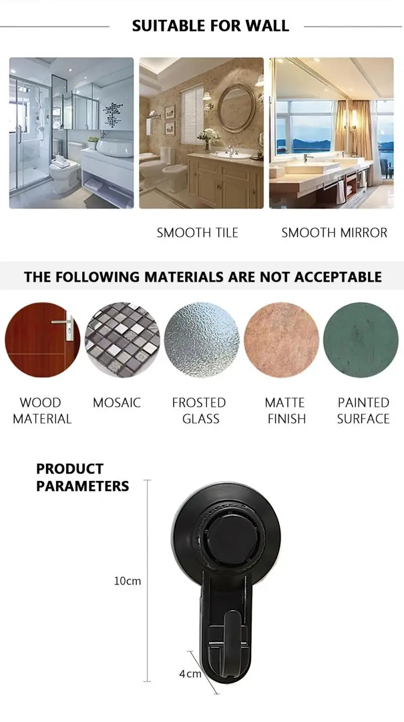 2 шт. настенный вакуумный держатель для полотенец и одежды |