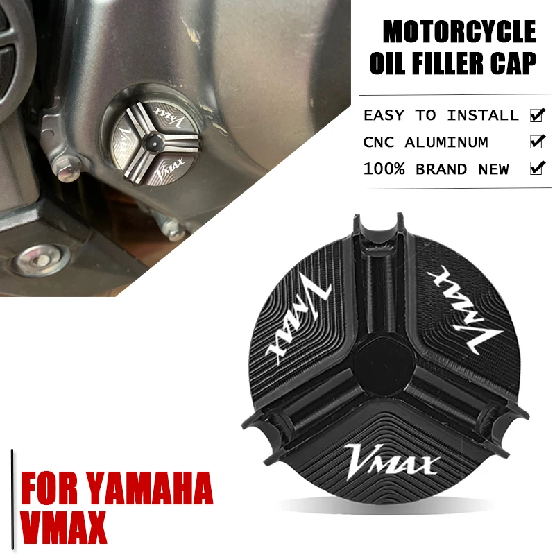 

Motorcycle Engine Oil Filler Cup Plug Cover cap Screw For YAMAHA VMAX 1200 V-MAX1200 V MAX 1200 1990-2018 1991 1992 1993 1994 95