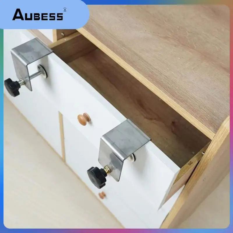 

2/4/5PCS Easy Adjustment Stable Durable Smooth Jig Cabinet Tool Drawer Panel Clips Tools Fixing Clip Woodworking New