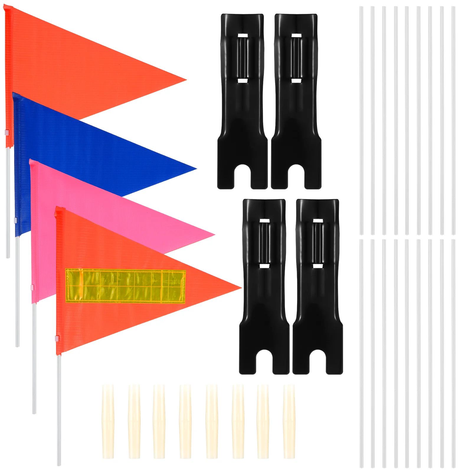 

Flag Bike Pole Safety Trailer Holder Display Bracketflags Cyclingkids Cycle Visibilitykit Accessory Fixator Advertising Flagpole